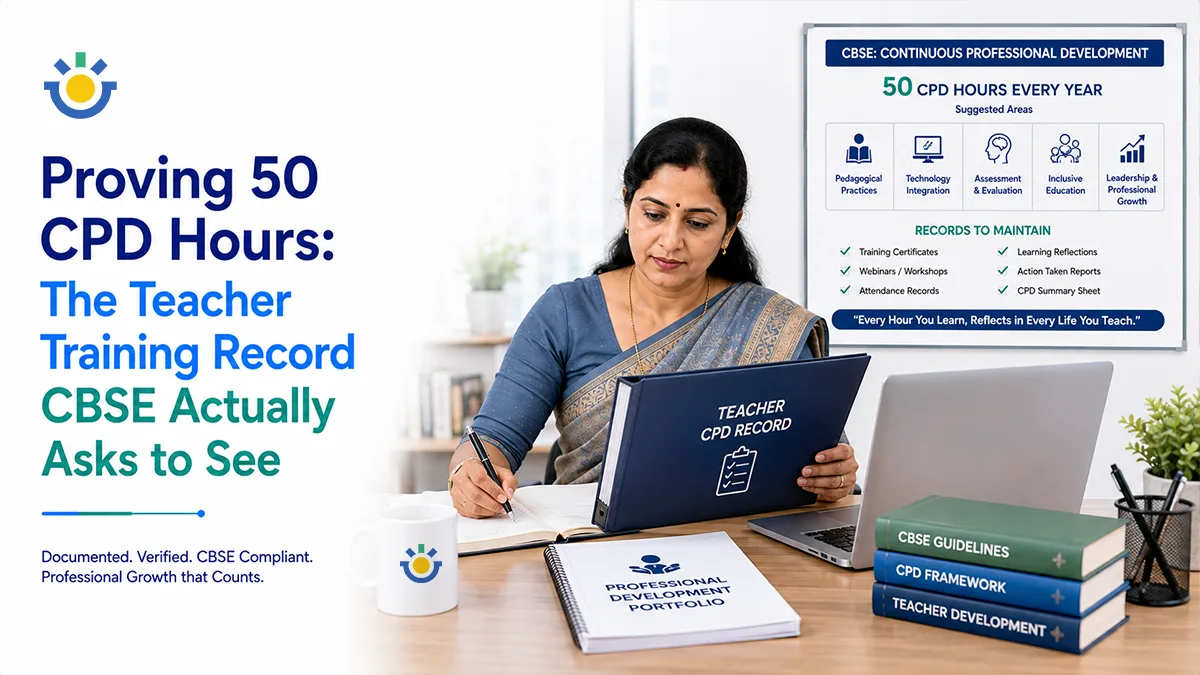 Proving 50 CPD Hours: The Teacher Training Record CBSE Actually Asks to See