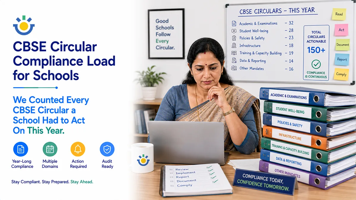 We Counted Every CBSE Circular a School Had to Act On This Year. The Number Is the Argument.